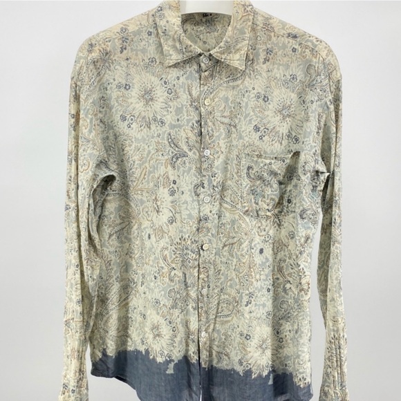 45rpm Natural Indigo Paisley Shirt sz 4